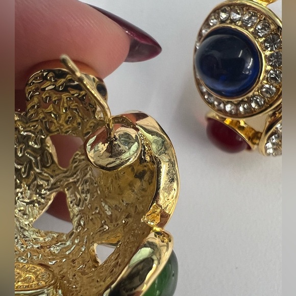 CHANEL gemstone Earrings 1993 - Picture 6 of 9